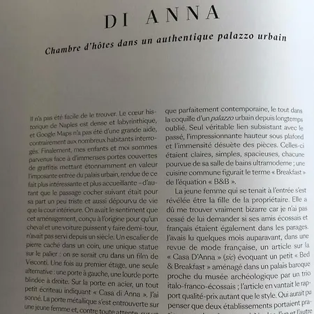 Bed & Breakfast A Casa Di Anna By Dimorra Neapel
